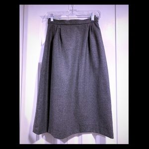 Vintage Gray 100% Wool skirt by Peabody House